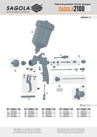 SAGOLA 2100 XD Gravedad