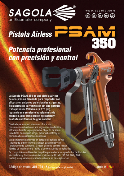 Pistola Airless PSAM 350